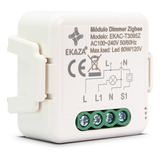 Interruptor Mini Módulo Dimmer Zigbee Ekaza Smart Alexa Cor Branco 110v/220v