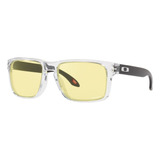 Lente Solar Oakley Holbrook Hombre 0oo9102 Esp Color Beige Lente Azul Varilla Negro Armazón Negro Diseño Espejeado