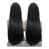 2 Cabelo Liso Bio Vegetal Organico - Cor Preta Combo/kit