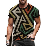 Nueva Camiseta Informal Con Estampado 3d For Hombre, Ropa C