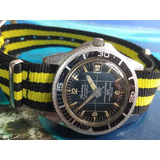 Sicura Antigo Submarino Diver Militar 1960 Calibre Sic 28