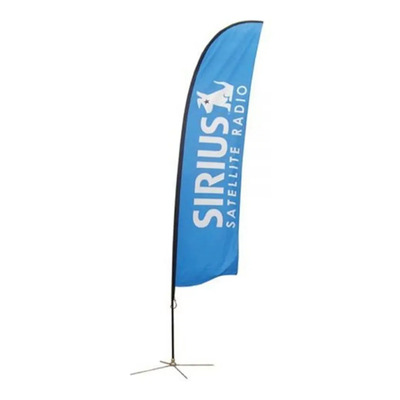 Asta De Bandera Publicitaria 3.4m Flag Banner Base De Cruz | Meses sin interés