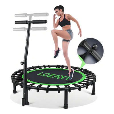Trampolín Fitness Lozayi con Barandilla Ajustable y Cuerda Elástica 105cm | Envío gratis