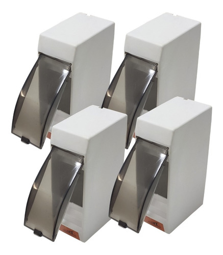 Pack X4 Cajas P/ Llaves Termica De 1-2 Bocas De Superficie 