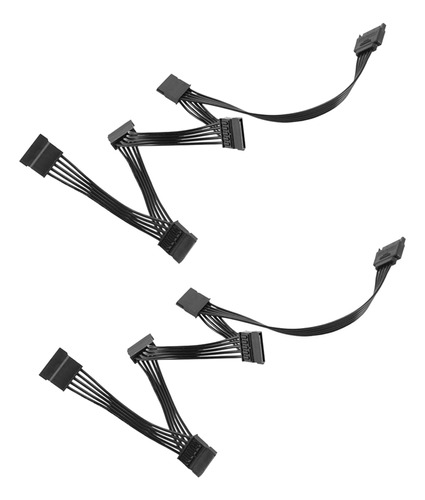 Cable De Disco Duro Sata Power Extension De 15 Pines, 2 Unid