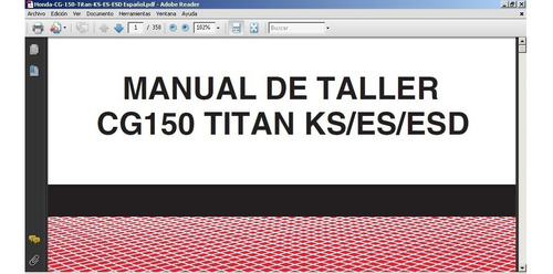 Service Reparacion Digital Honda Cg Titan 150 Ks Es Esd Esp