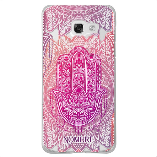 Funda Galaxy Antigolpes Mano Fátima Personalizada Con Nombre