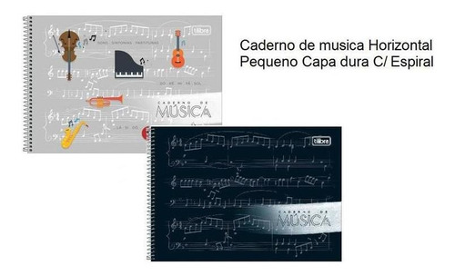 Caderno Cd Pequeno Musica Tili 80f