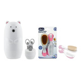 Kit Baby Shower Bebe Alicate Tijera Lima Peine Cepillo Nena