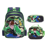 Conjunto De Mochila Infantil De Desenho Animado De Três Peça