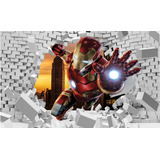 Papel De Parede Quarto Infantil Homem De Ferro Marvel M²