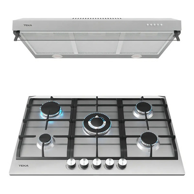 Parrilla Y Campana Pack Duetto Deluxe 75 Teka Color Plateado | Envío gratis