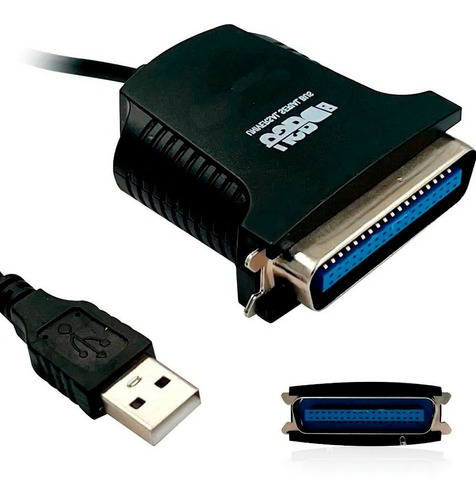 Cabo Usb Para Impressora Paralela Zebra Epson Argox Diebold