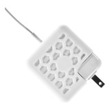 Protector De Silicon Para Cargador Macbook Negro / Blanco