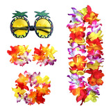 Conjunto De Disfraz De Collar Hawaiano, Accesorio De Playa,