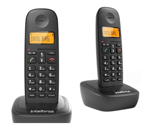 Telefone Sem Fio Intelbras + Ramal Ts2512 Com Identificador Cor Preto