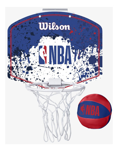 Tablero Basketball Puerta Wilson Mini 28,5x24 Cm Azul / Bamo