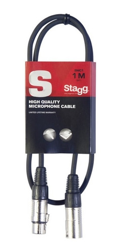 Cable De Microfono 1 Metro Smc1 Stagg Musicstore