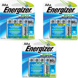 Pilha Alcalina Aa4 Pequena Energizer Max Com 12 Unidades