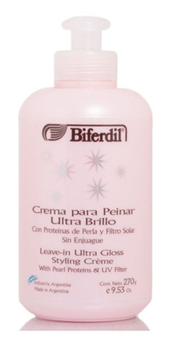 Biferdil  Crema Para Peinar Ultra Brillo 270g