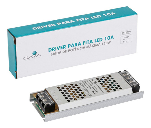 Fonte Driver Slim 12v 10a 84w Bivolt - Gaya