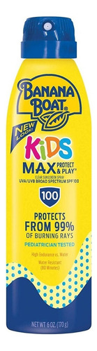 Banana Boat Protetor Solar Kids Max Fator 100 - 170 G