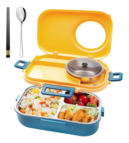 Lunch Box Bento Lonchera Térmica Acero Inoxidable 1100ml