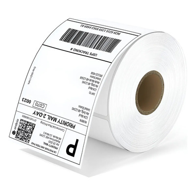 Etiqueta Térmica Directa 10x15cm 4x6 Con Formato De Rollo 350pz Color Blanco Diseño Impreso | MercadoLibre