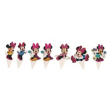 12 Pick Para Cupcake Para Fiesta Con Tema De Minnie Mouse