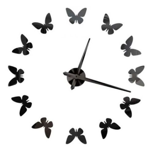 Reloj De Pared 3d Moderno Pequeño Mariposas