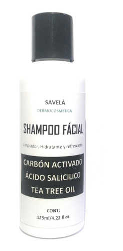 Shampoo Facial Carbón Activado, Tea Tree,ac Salicilico 125ml