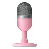 Microfone Razer Seiren Seiren Mini Condensador Supercardióide Cor Rosa-quartzo