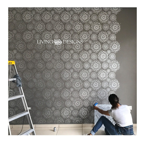 Plantilla Decorativa Living Melrose Gran F 60 X 70 Stencil 