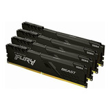 Kingston Fury Beast Black 64gb Kit (4x16gb) 2666mhz Ddr4