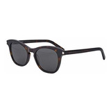 Lentes De Sol - Saint Laurent Sl 356 Dark Havana-grey 49-19-