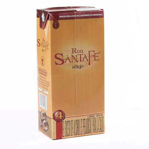 Ron Santafe Añejo X 1000ml - mL a $6