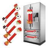 4 Piezas Navidad Refrigerador Cubiertas De Manijas De Puerta