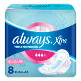 Toallitas Femeninas Always Suave Maxi Protección Nuevo Diseño Con Alas 8 U