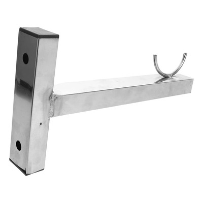 Soporte Para Barra De Ropa Con Base De Brida: Pared De Acero