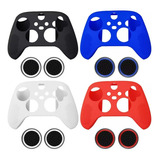 2 Capas Silicone Controle Para Xbox One Series X S + 2 Grips