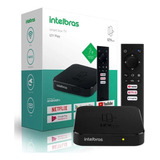 Tv Box Intelbras Izy Play De Voz Full Hd 8gb Preto