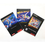 Megaman X1, X2 Y X3 - Snes / Cajas, Manuales, Labels Cus