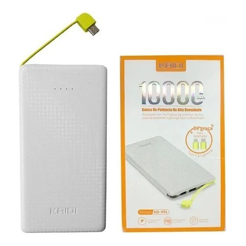 Power Bank Bateria Extra Kaidi Original Slim Kd951 10000mah