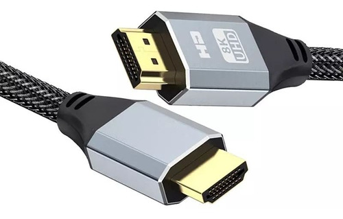 Cable Hdmi V2.1, 8k 60hz, 4k 144hz 3m Gris