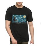 Polera Unisex Zelda Game Van Gogh  Algodon Estampado