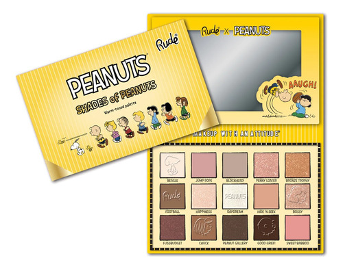 Kit 15 Sombra Shades Of Peanuts Warm Toned Rude Cosmetics