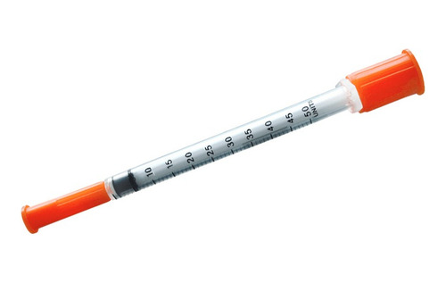 Jeringa De Insulina 0.5ml X 31gx1/4 (6mm) Caja X 100 Unidad 