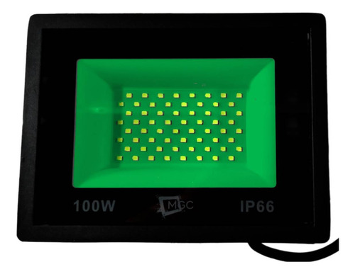 Refletor 100w Led Verde Bivolt Decora Piscina Chão Piso Deck