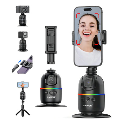 Gimbal Estabilizador De Celular Com Rastreamento Ai Dobrável Preto | Frete grátis
