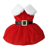 Vestido Navideño Santa Claus Navidad P/perrita Y Gata L Y Xl